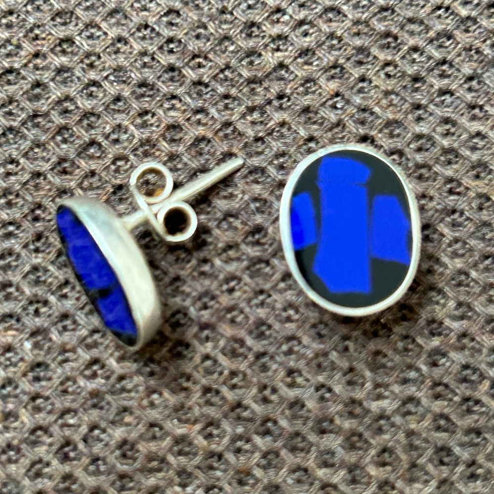 Silver earrings
